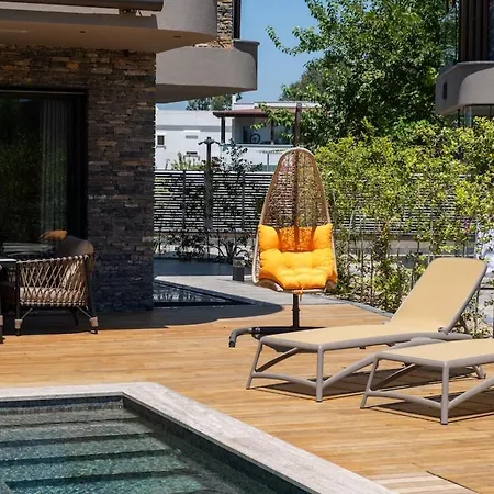 ヴィラ Stylish Beachfront With Pool Gym Sauna Seaview