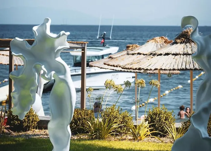 Willa Stylish Beachfront With Pool Gym Sauna Seaview Bodrum